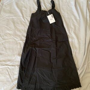 Djerf Avenue Breezy Embroidered Dress Black